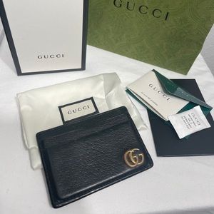 Gucci marmont wallet card holder + money clip